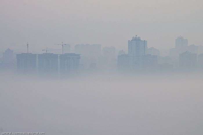 Київ на світанку з висоти 135 метрів (17 фото)