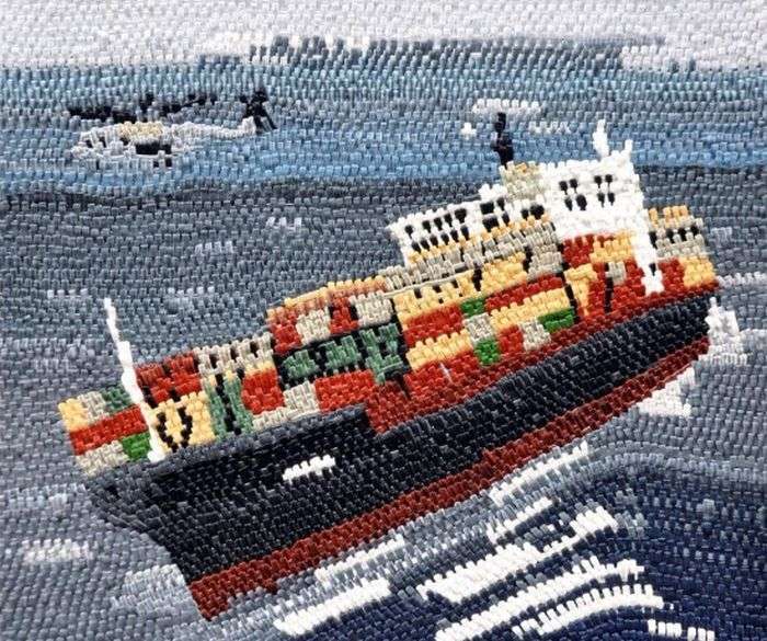 Замальовки аварії судна (18 фото)
