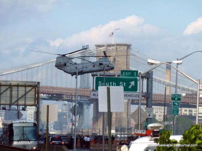 Як кортеж Обами пересувається по Нью-Йорку (30 фото + 2 відео)