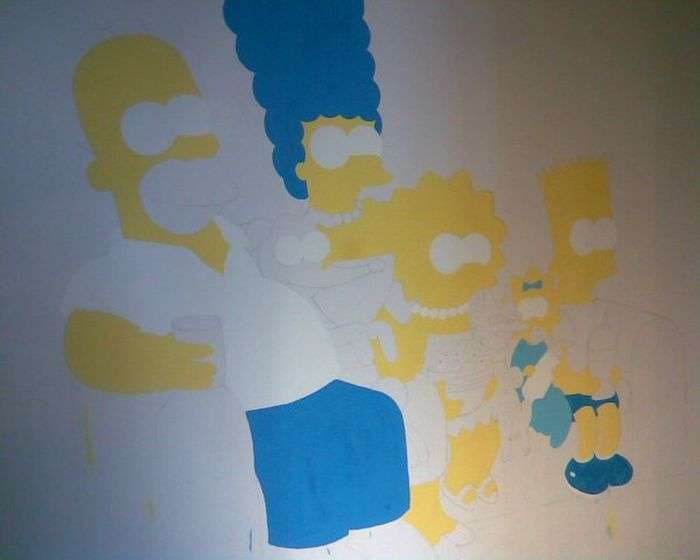 Сімпсони на стіні (17 фото)