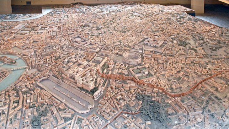 Самая точная модель Древнего Рима, на изготовление которой потребовалось 36 лет Интересное
