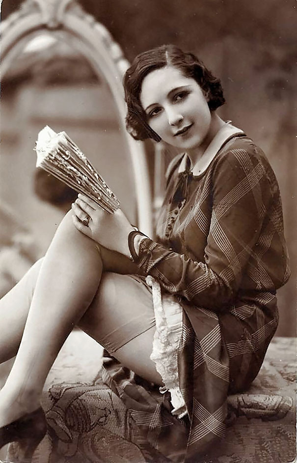 Красота женщин прошлого в винтажных открытках 1900-1910 годов девушки