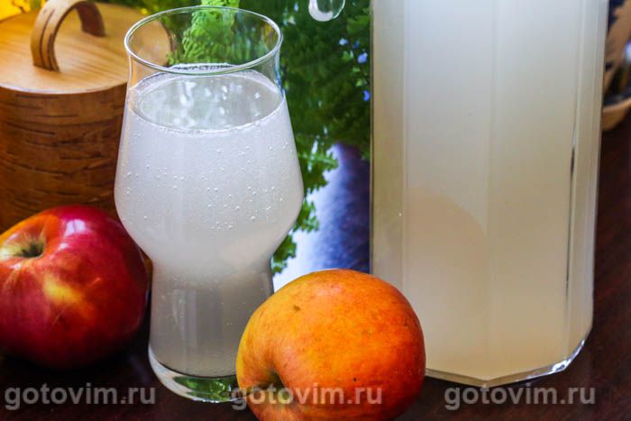 Яблочный квас кулинария,напитки,яблочный квас