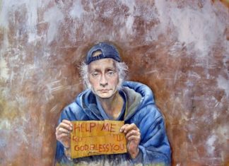 Сирійський художник малює світових лідерів в образі біженців