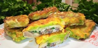 Конвертики з капусти з грибами