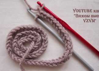 Як звязати шнур двома гачками