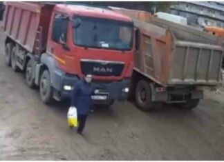 У підмосков’ї жінці дивом вдалося вижити після зустрічі з самоскидом