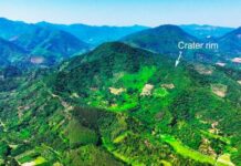 Нещодавно виявлений кратер, що свідчить про недавній інопланетний удар у Південному Китаї