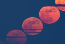 Цукровий Пил Пофарбував Повний місяць в Кроваво-Червоний Колір в Приголомшливій Астрофотографії